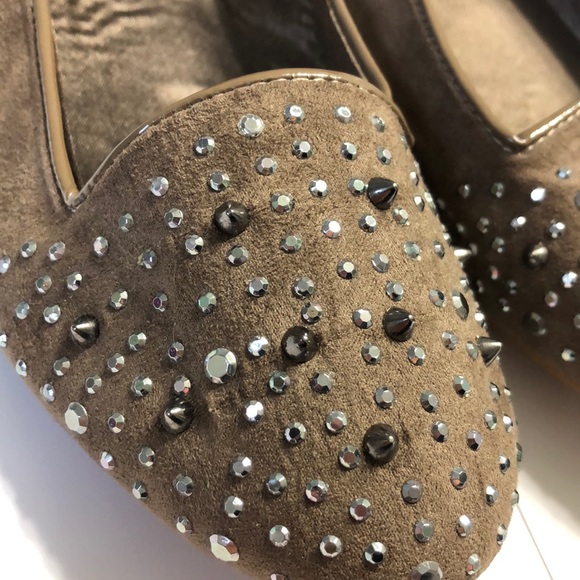 NEW Aldo | Suede Studded Ballet Flats - Picture 3 of 4